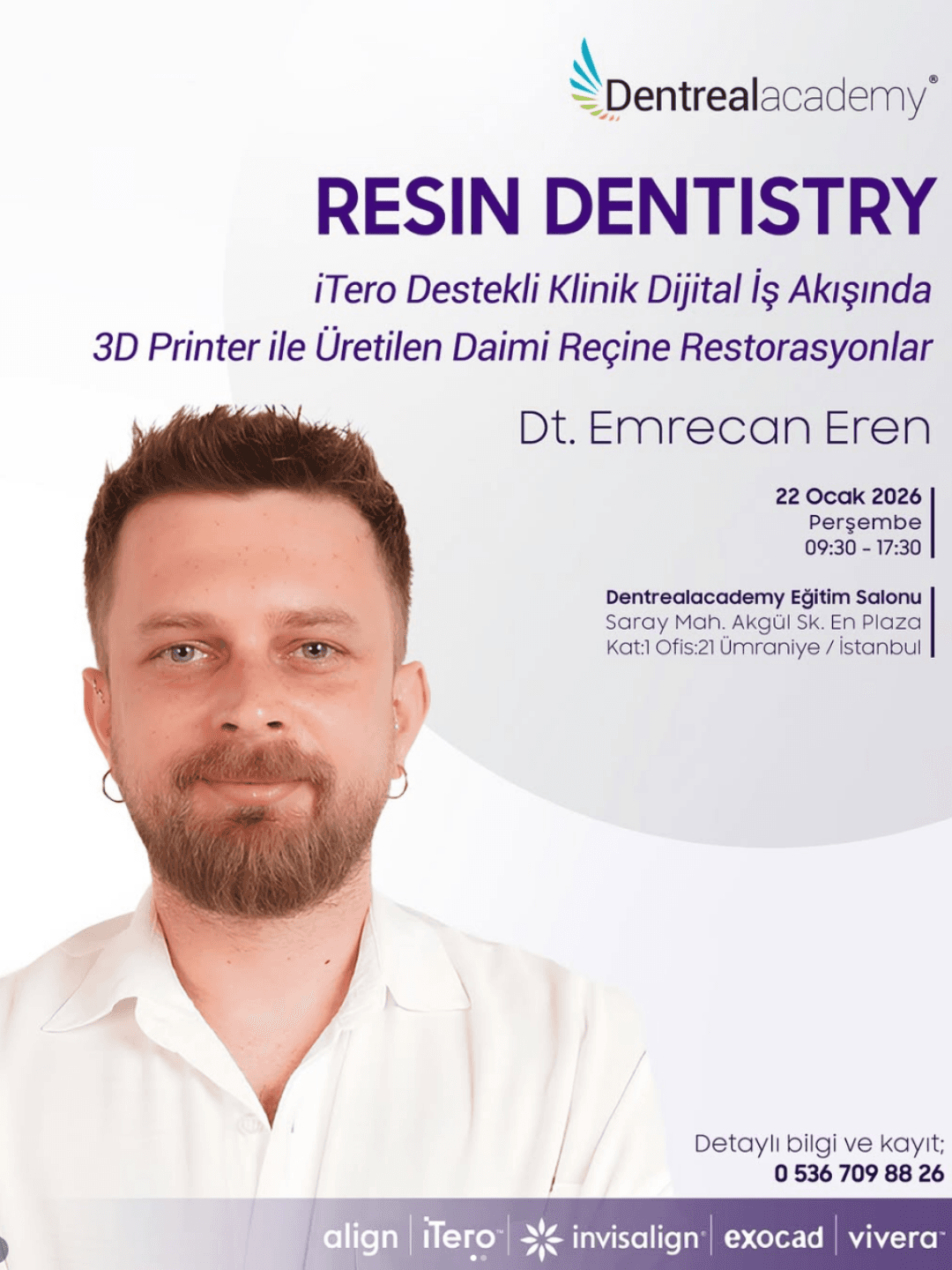 Resin Dentistry: iTero Destekli Klinik Dijital İş Akışında 3D Printer ile Üretilen Daimi Reçine Restorasyonlar